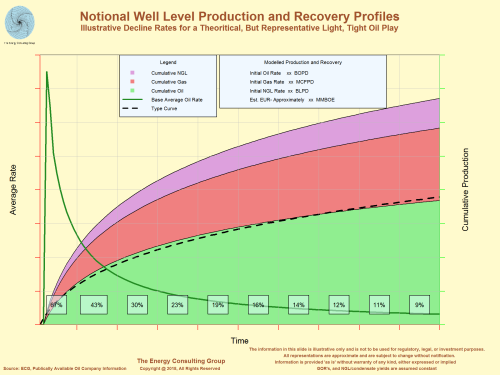 Notional Well Level Production and Recovery Profiles