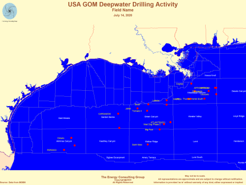 USA GOM Deepwater Drilling Activity - Field Name