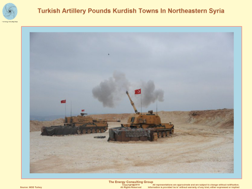 Turkish Artillery Pounds Kurdish Towns in Northeasthern Syria:  October 9, 2019
