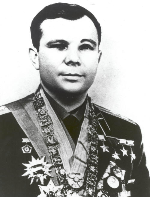 The first man in space:  Cosmonaut Yuri Gagarin