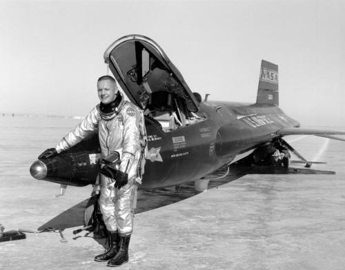 Neil Armstong flew dangerous rocket plane missions before leading the Apollo 11 mission to the moon.  The epitomy of an American hero.