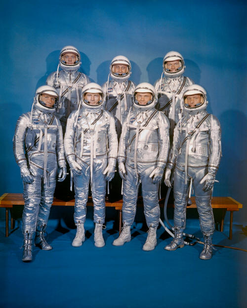 The Mercury 7:  The first Americans in space.