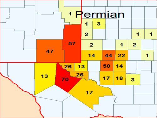 Drilling Rig Activity In the Permian in March 2019